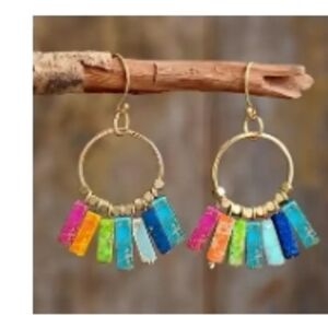 Colorful Bohemian Hoop Earrings (5)